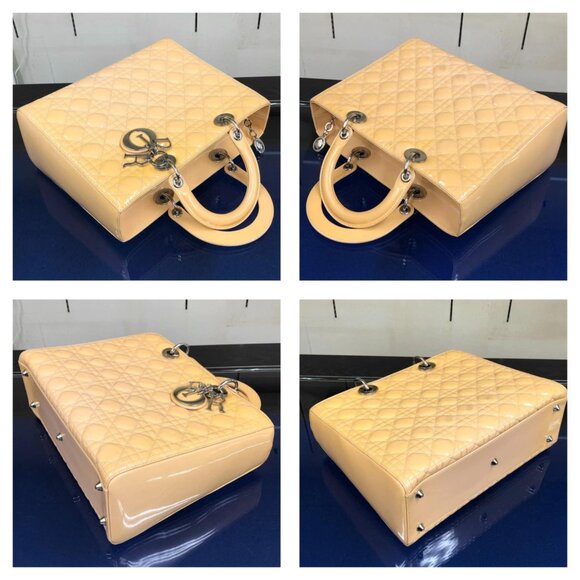 Christian Dior Cannage Lady Dior Patent Leather Tote Bag jp983-110425 - Picture 8 of 16